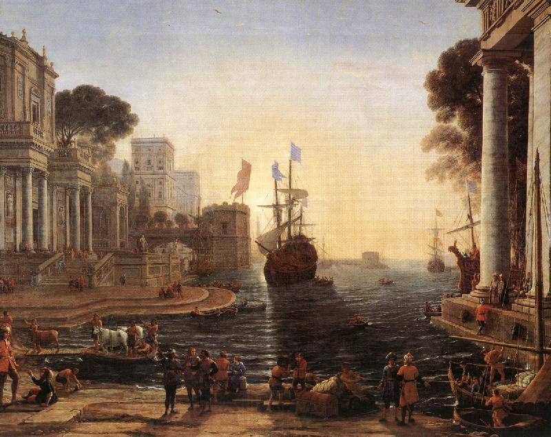 Claude Lorrain Ulysses Returns Chryseis to her Father vgh Spain oil painting art